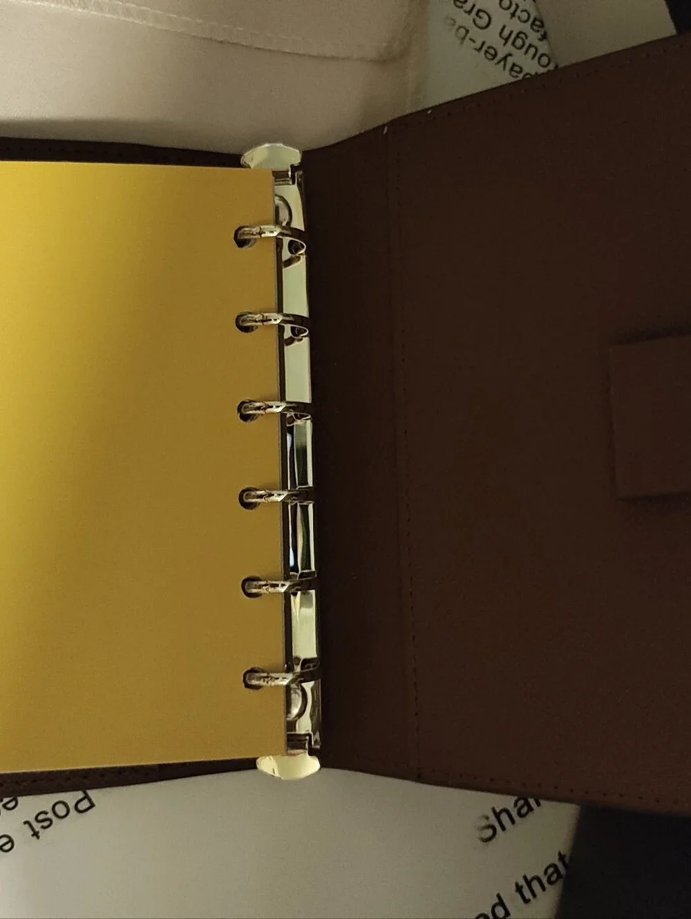 Brown Logo Monogram Snap Card Holder And Planner